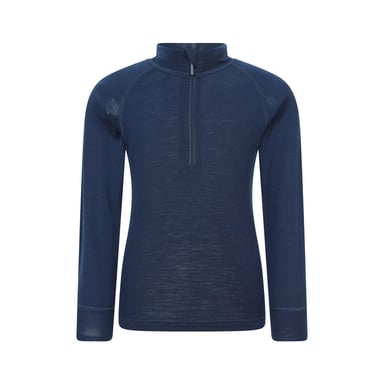 Mountain Warehouse - Base Layer Oberteil mit halbem Reißverschluss für Kinder (Marine)