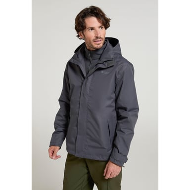Mountain Warehouse - "Fell II" Jacke 3 in 1 für Herren (Grau)