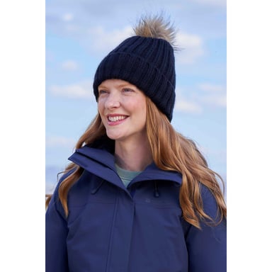 Mountain Warehouse - "Geneva" Mütze mit Borg gefüttert für Damen (Samtschwarz)