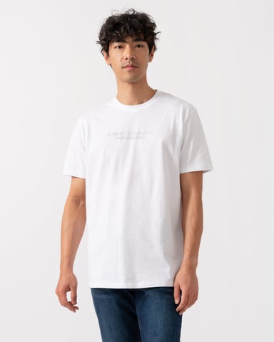 U0002 mit Tonal Milano/New York Logo T-Shirt in Weiß