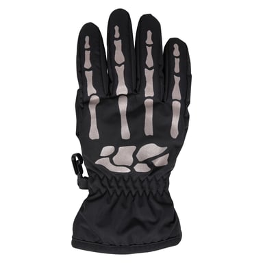 Mountain Warehouse - Skelett-Handschuhe für Kinder, Wasserbeständig (Schwarz)