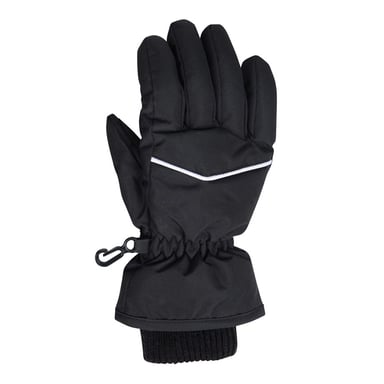 Mountain Warehouse - Schnee-Handschuhe für Kinder, Isotherm, Kunstfell gefüttert (Schwarz)