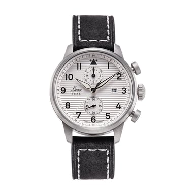 Laco Herren-Vintage-Piloten-Chronograph mit Lederarmband – 861974