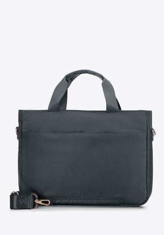 Wittchen Damen-Laptoptasche (14 Zoll) mit Steppung, graues Polyester