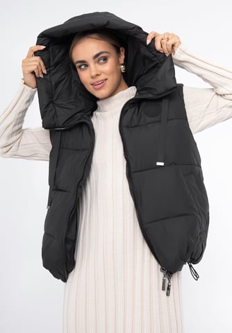 Wittchen Damen-Steppweste in Übergröße, Schwarz, Polyester