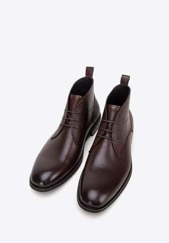 Wittchen Herren-Ankle-Boots aus Leder mit Einlegesohlen, Dunkelbraun, Naturleder