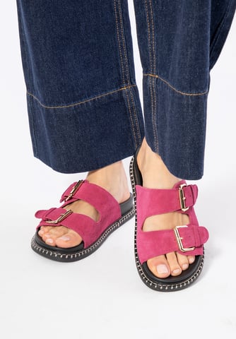 Wittchen Damen-Flip-Flops aus rosa Wildleder