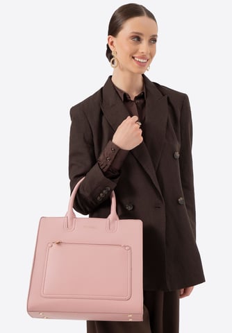 Wittchen Damen-Laptoptasche (13 Zoll) aus Kunstleder, Rosa