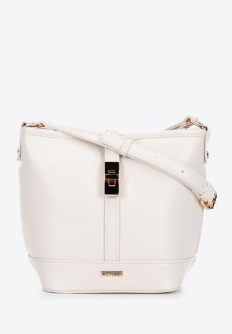 Wittchen Damen-Beuteltasche aus cremefarbenem Kunstleder
