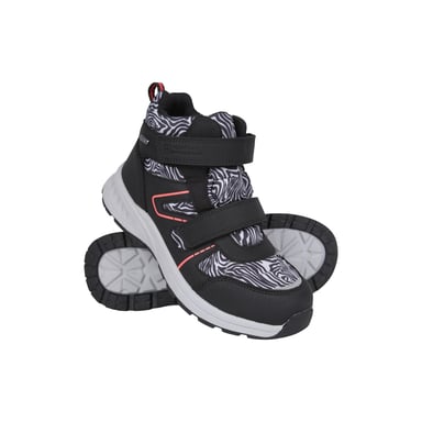 Mountain Warehouse - Kinder Wanderstiefel "Jupiter Adaptive", Leo-Muster (Schwarz/Weiß)