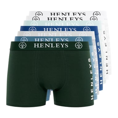 Henleys - "Mactyme" Boxershorts für Herren (7er-Pack) (Bunt)