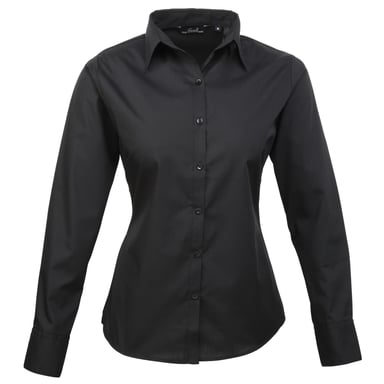 Premier - Bluse für Damen Langärmlig (Schwarz)