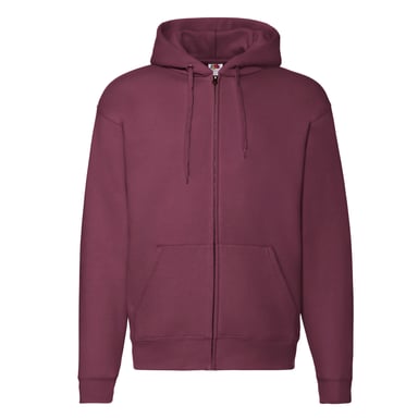 Fruit of the Loom - "Premium" Kapuzenjacke für Herren/Damen Unisex (Burgunderrot)