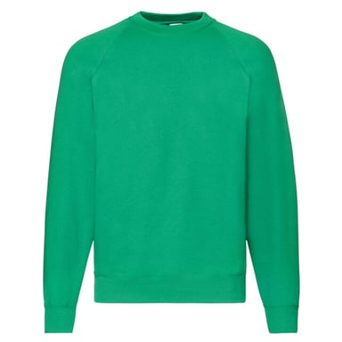 Fruit of the Loom - "Classic" Sweatshirt für Herren/Damen Unisex Raglanärmel (Irisches Grün)