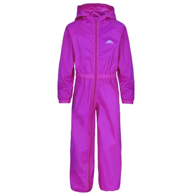 Trespass Childrens/Kids Button Rain Suit (Lila Orchidee)