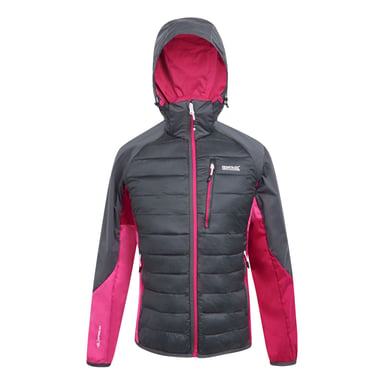Regatta - "Andreson Pro" Hybridjacke für Damen (Mittelgrau/Flamingo-Rosa)