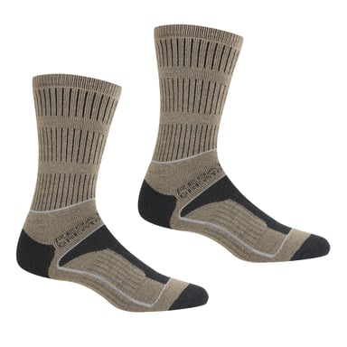 Regatta Damen/Damen Samaris 3-Jahreszeiten-Stiefelsocken (Mokassinbraun/Krongrau)