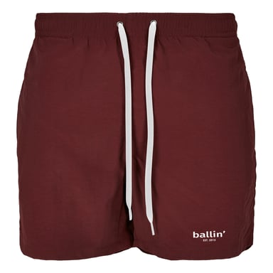 Small Logo Zwembroek von Ballin Est. 2013 in der farbe Rot und in größe S.