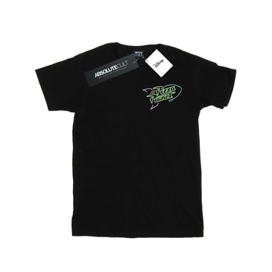 Disney Herren Toy Story Neon Pizza Planet Brust drucken T-Shirt (schwarz)