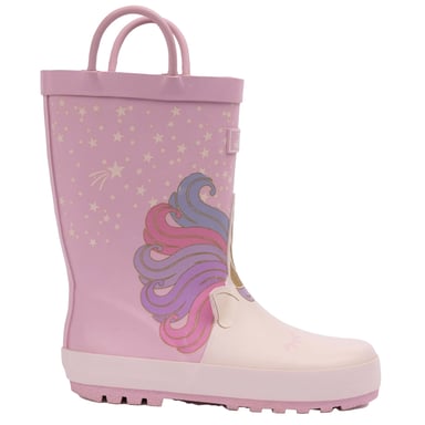 Trespass - Kinder Gummistiefel "Character", Einhorn (Violett/Beige)