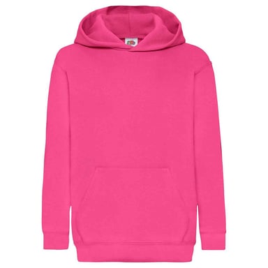Fruit of the Loom - "Classic" Kapuzenpullover für Kinder (Fuchsie)