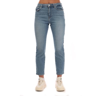 Women's Only Emily Stretch High Waist Straight Jeans in Denim