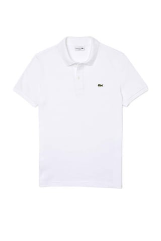 Lacoste slim fit polo Original wit