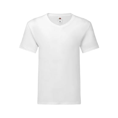 Fruit of the Loom - "Iconic 150" T-Shirt V-Ausschnitt für Herren (Weiß)