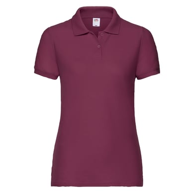Fruit of the Loom - Poloshirt für Damen (Burgunderrot)