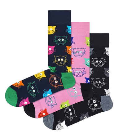 Glückliche Socken - Neuheit Katze Socken Geschenk-Box - Katze