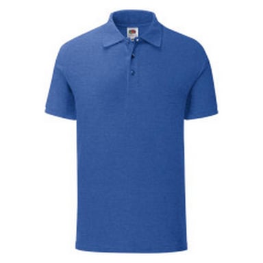 Fruit of the Loom - "Iconic" Poloshirt für Herren (Königsblau meliert)