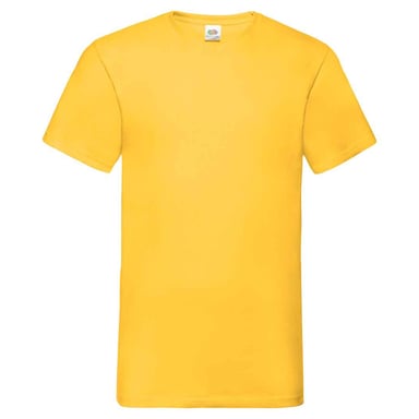 Fruit of the Loom - "Valueweight" T-Shirt V-Ausschnitt für Herren/Damen Unisex (Sonnenblume)