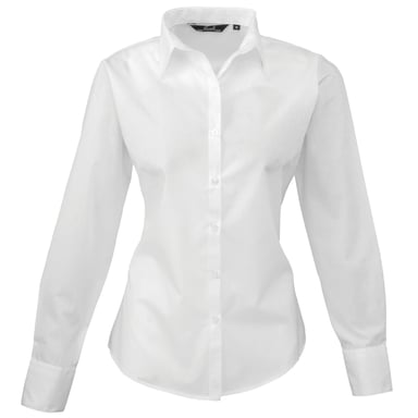 Premier - Bluse für Damen Langärmlig (Weiß)