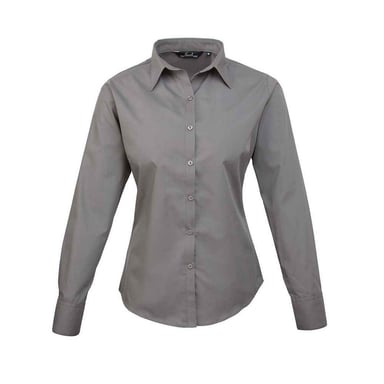 Premier - Bluse für Damen Langärmlig (Dunkelgrau)