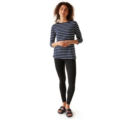Regatta - "Bayletta" Oberteil für Damen 3/4 Ärmel (Marineblau/Weiß)