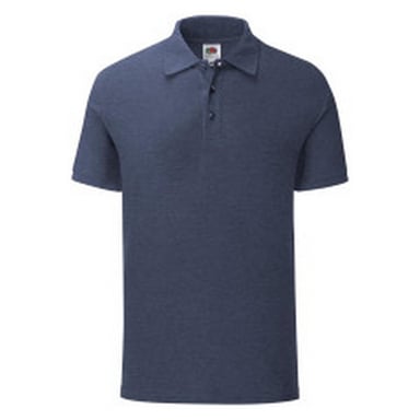 Fruit of the Loom - "Iconic" Poloshirt für Herren (Marineblau Meliert)