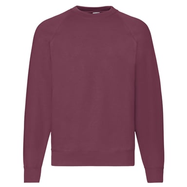 Fruit of the Loom - "Classic" Sweatshirt für Herren/Damen Unisex Raglanärmel (Burgunderrot)