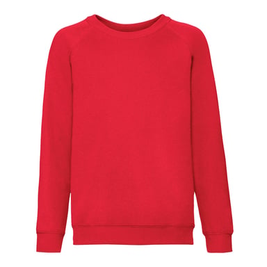 Fruit of the Loom - "Classic" Sweatshirt für Kinder Raglanärmel (Rot)