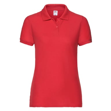Fruit of the Loom - Poloshirt für Damen (Rot)