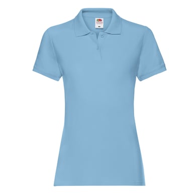 Fruit of the Loom - "Premium" Poloshirt für Damen (Himmelblau)