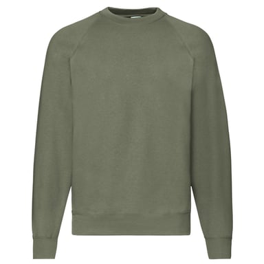Fruit of the Loom - "Classic" Sweatshirt für Herren/Damen Unisex Raglanärmel (Klassisch Olivgrün)