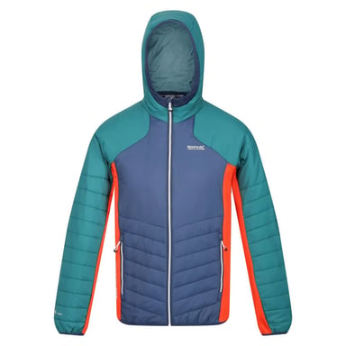 Regatta - "Trutton" Softshelljacke mit Kapuze für Herren (Admiral B/Pazifikgrün)