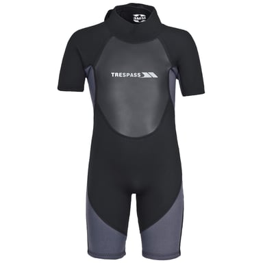 Trespass Kinder / Jungen Wetsuit / Nassanzug Scuba, 3mm, kurz (Schwarz)