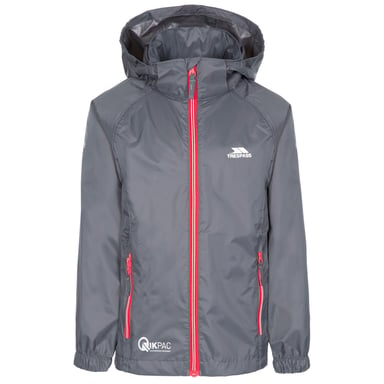 Trespass Childrens/Kids Qikpac X Unisex Packaway Jacket (Flint)