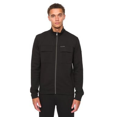 Duck and Cover - "Tames" Jacke für Herren, Durchgehender Reißverschluss (Schwarz)