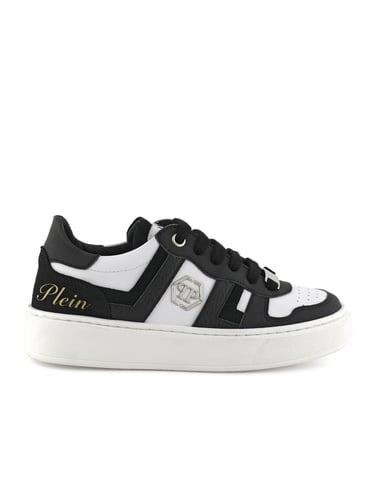 Mix Materials Low-Top Sneakers