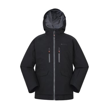 Mountain Warehouse - "Blizzard Extreme" Skijacke für Kinder, Wasserfest (Schwarz)