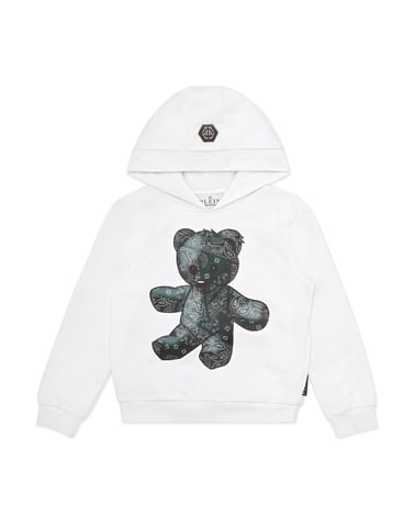 Philipp Plein Kapuzen-Sweatshirt „Teddy" - Weiß