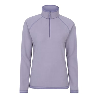 Mountain Warehouse - "Montana" Fleece-Oberteil mit halbem Reißverschluss für Damen (dunkellila)