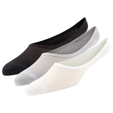 Superga - Socken Nicht abzeichnend für Damen (3er-Pack) (Weiß/Grau/Schwarz)